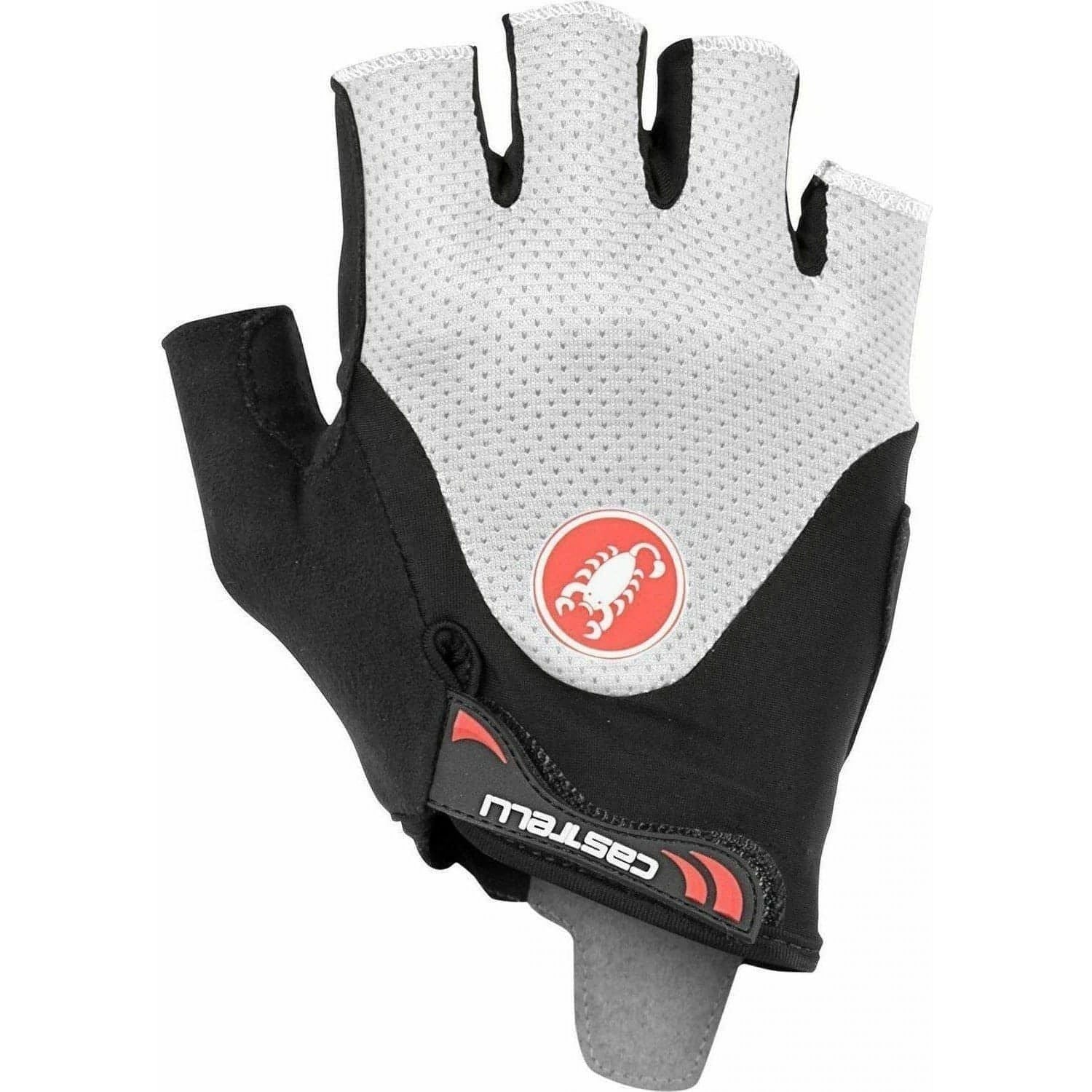 Castelli Arenbery Gel 2 Fingerless Cycling Gloves - White - Start Fitness