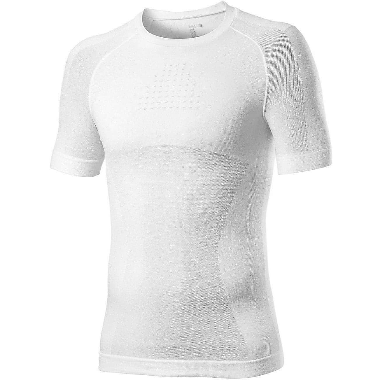 Castelli Core Seamless Short Sleeve Mens Cycling Base Layer - White - Start Fitness