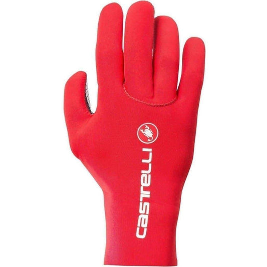 Castelli Diluvio Cycling Gloves - Red - Start Fitness