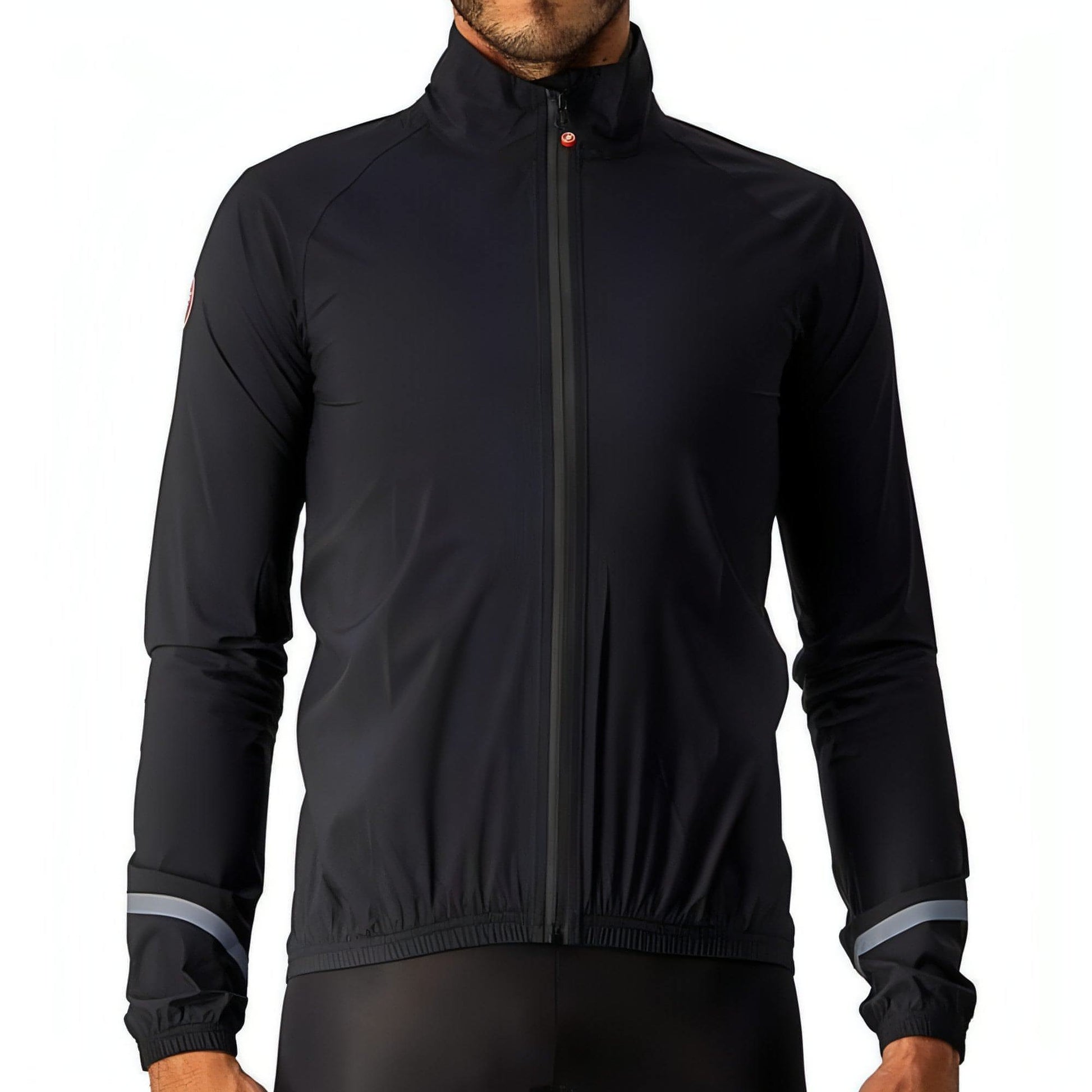 Castelli Emergency Rain Waterproof Mens Cycling Jacket Black