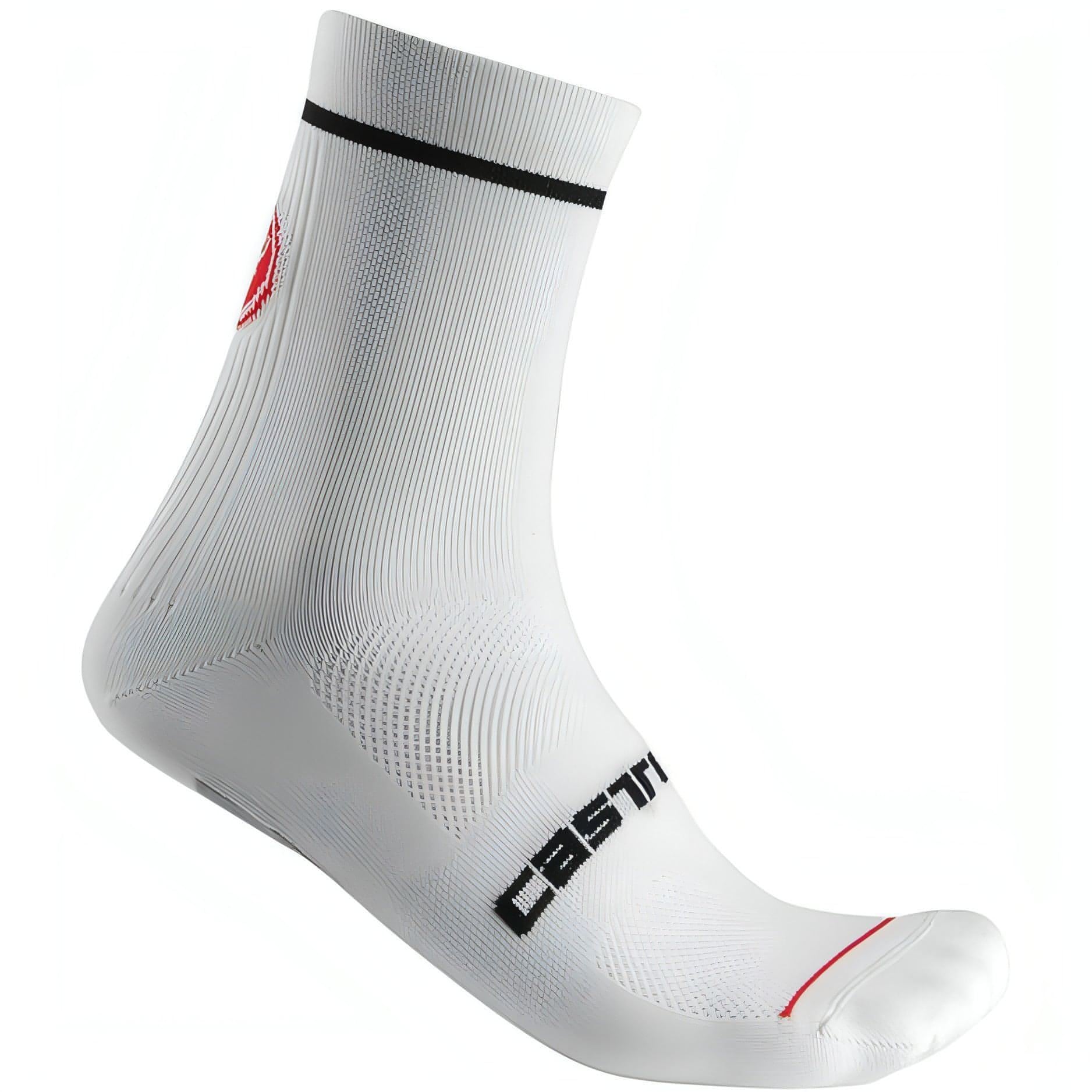 Castelli Entrata 13 Cycling Socks - White - Start Fitness