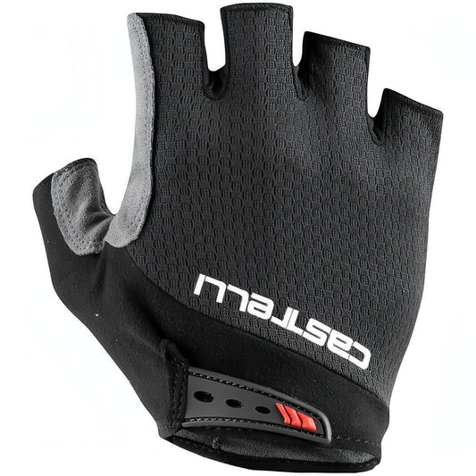Castelli Entrata V Fingerless Cycling Gloves - Black - Start Fitness