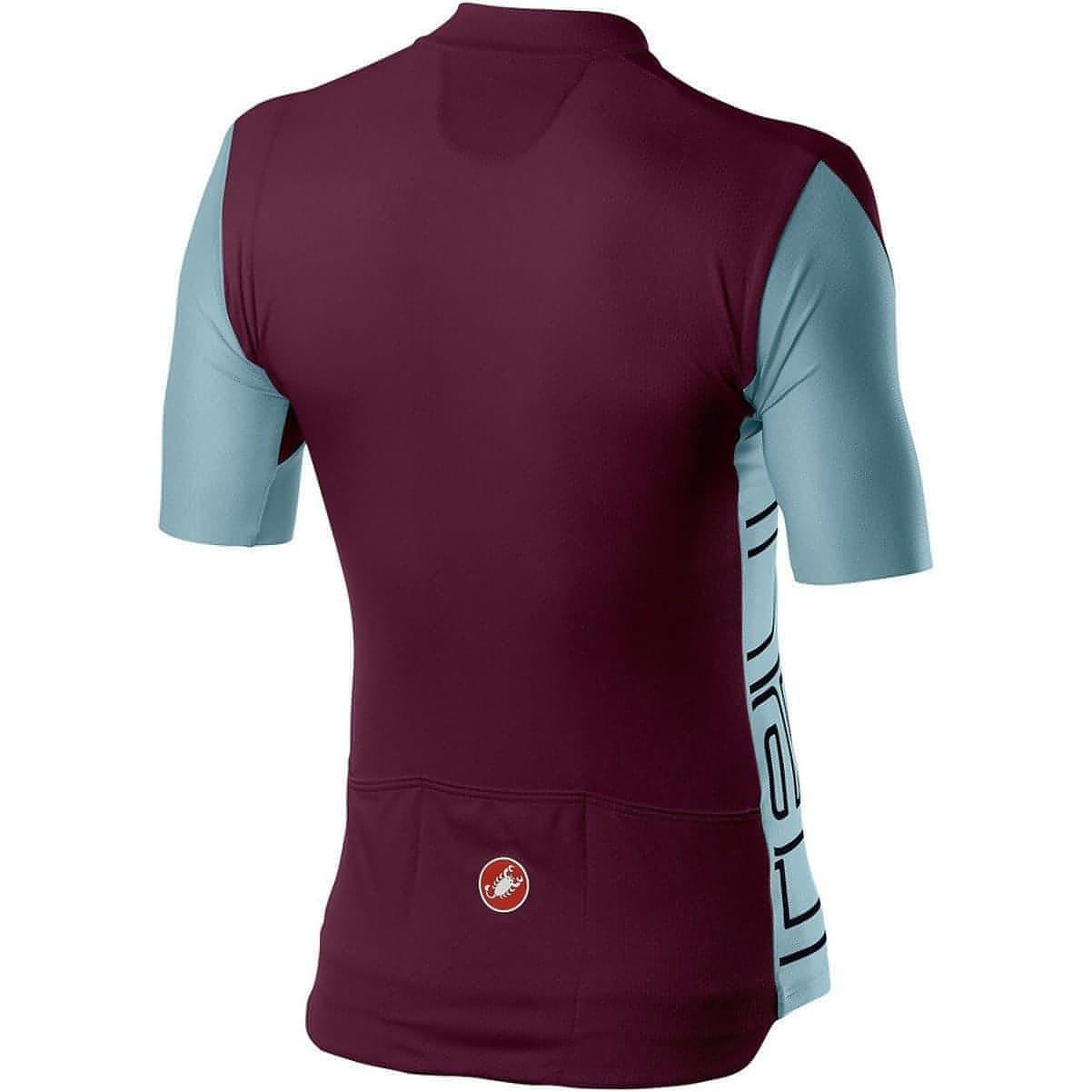 Castelli Entrata V Short Sleeve Mens Cycling Jersey - Purple - Start Fitness