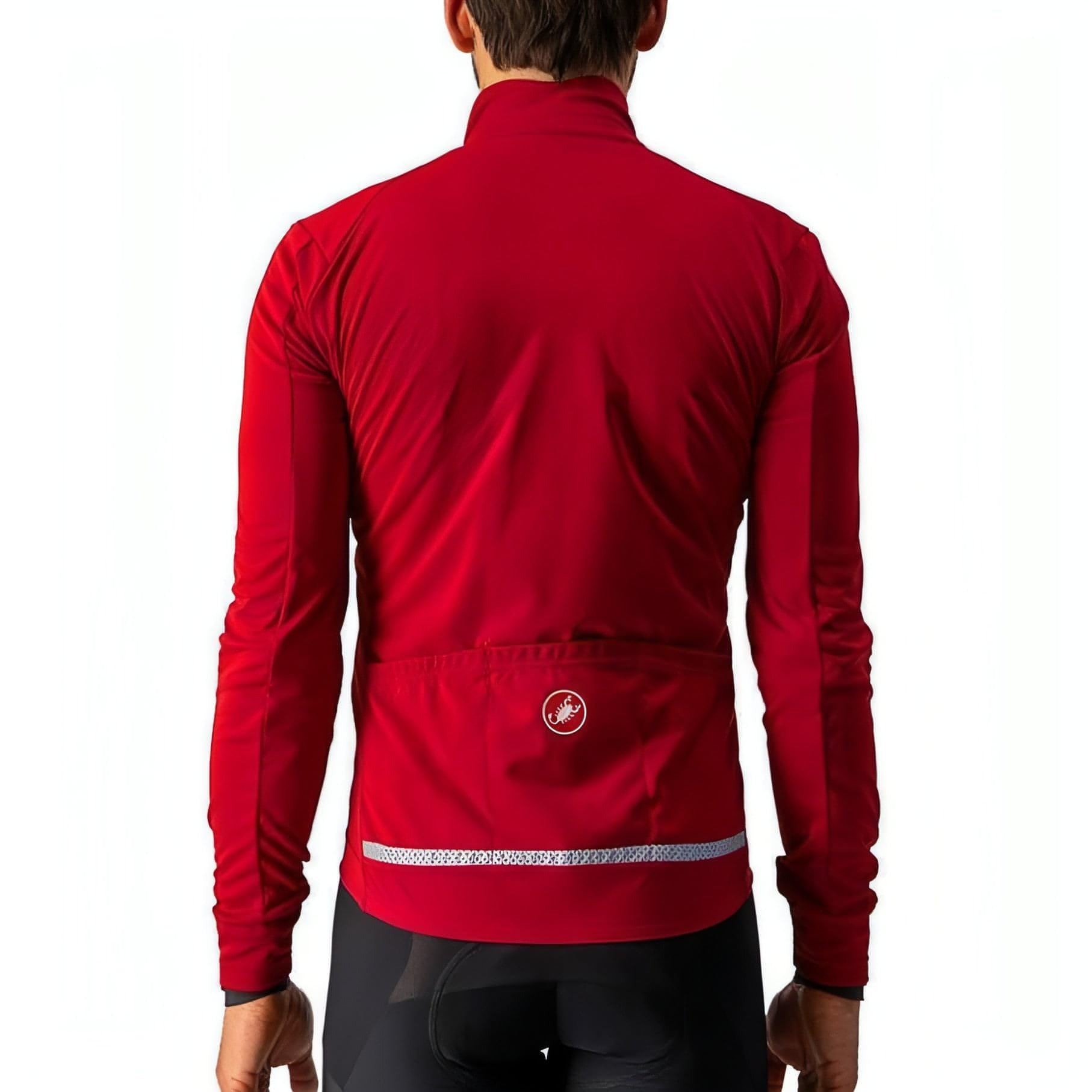 Castelli GO Mens Cycling Jacket - Red - Start Fitness
