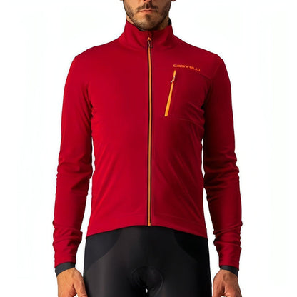 Castelli GO Mens Cycling Jacket - Red - Start Fitness