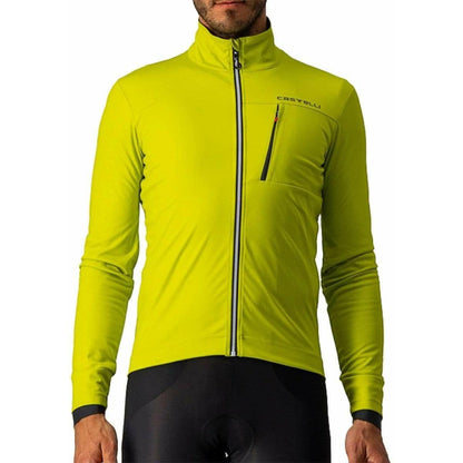 Castelli GO Mens Cycling Jacket - Yellow - Start Fitness