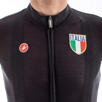 Castelli Italia 2.0 Short Sleeve Mens Cycling Jersey - Black - Start Fitness