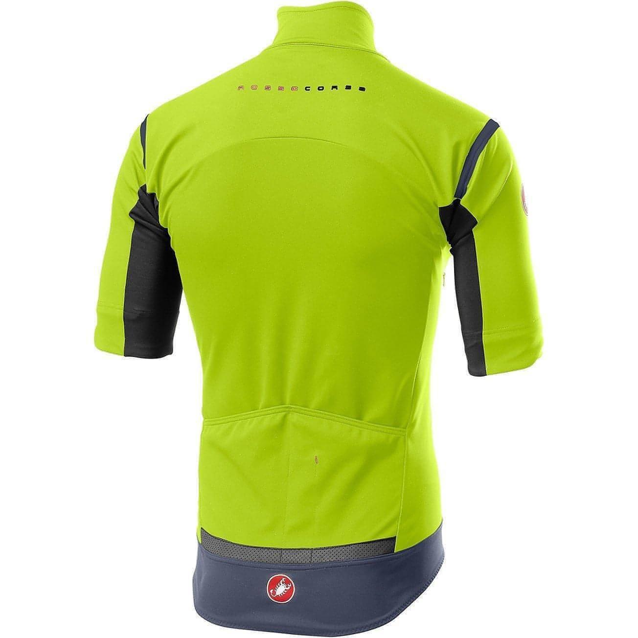 Castelli Perfetto Ros Convertible Mens Cycling Jacket - Yellow - Start Fitness