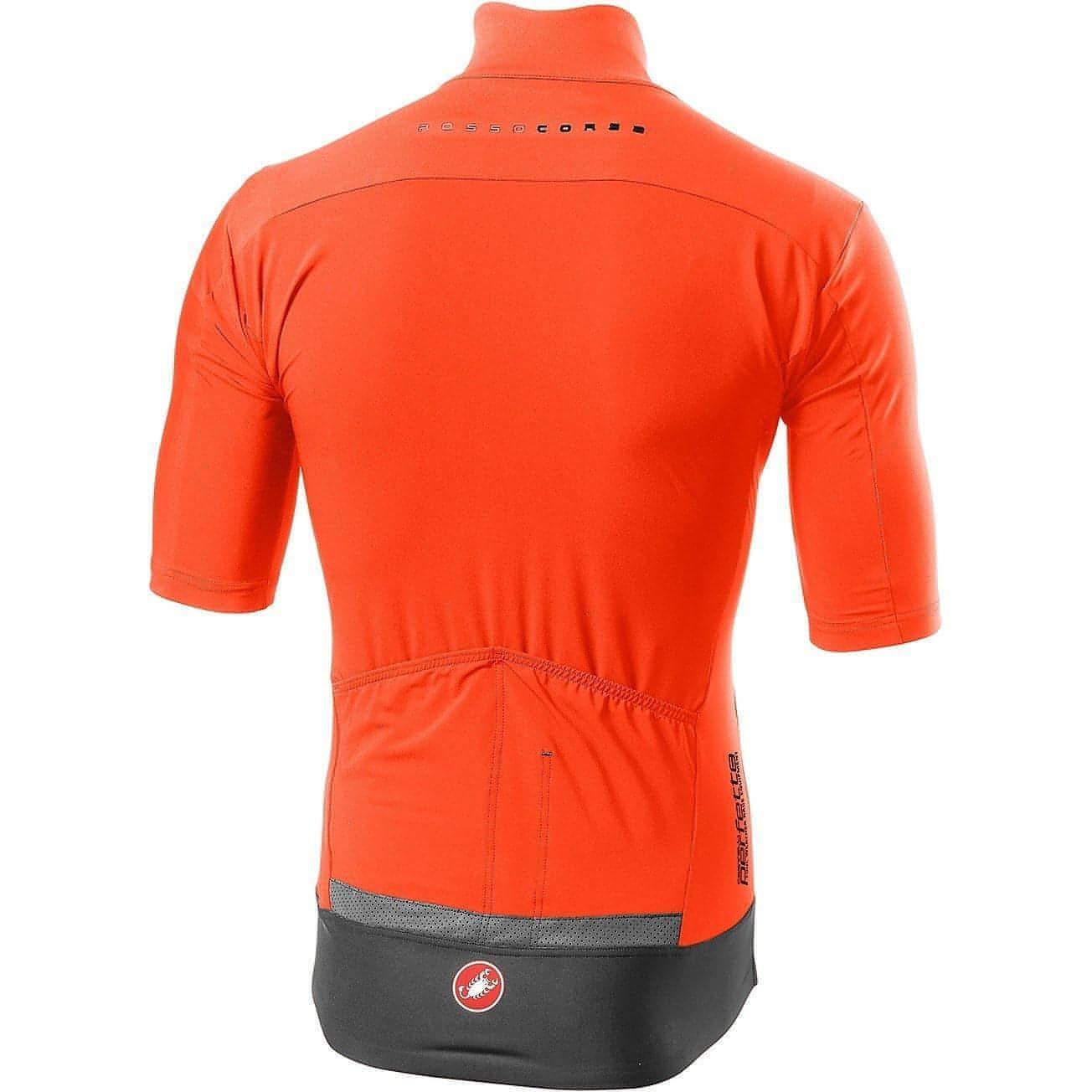 Castelli Perfetto RoS Light Short Sleeve Mens Cycling Jersey - Orange - Start Fitness