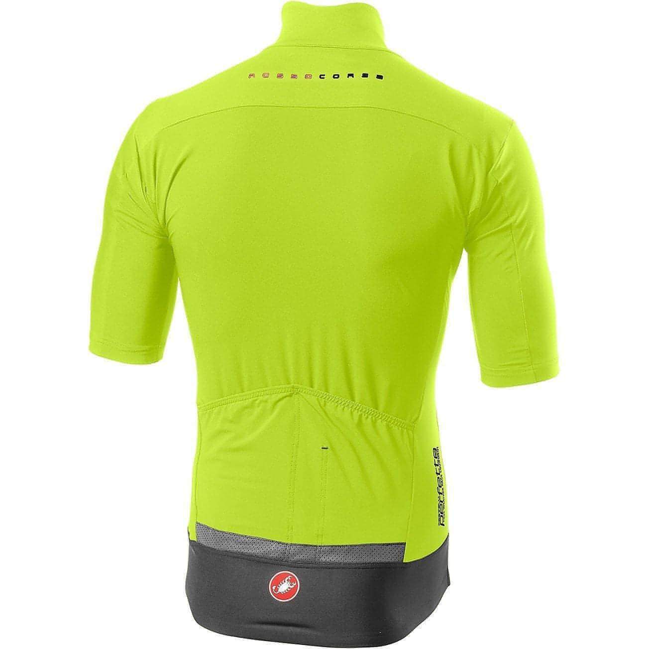 Castelli Perfetto RoS Light Short Sleeve Mens Cycling Jersey - Yellow - Start Fitness