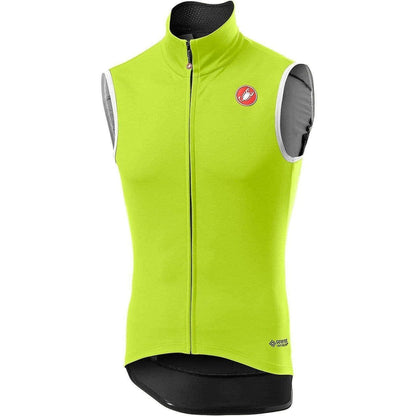 Castelli Perfetto ROS Mens Cycling Gilet - Yellow - Start Fitness