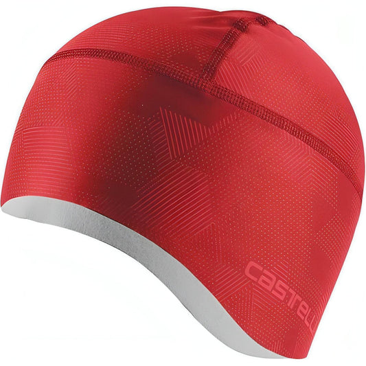 Castelli Pro Thermal Cycling Skully Beanie - Red 8050949226896 - Start Fitness