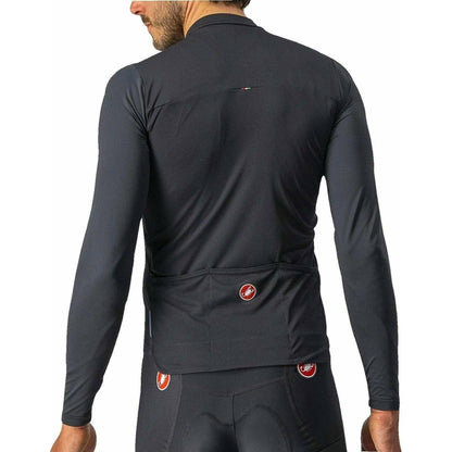 Castelli Prologo 7 Long Sleeve Mens Cycling Jersey - Black - Start Fitness