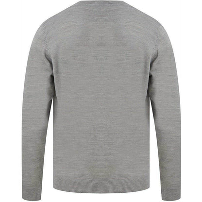 Christmas Snow Scene Rudolph Mens Christmas Jumper - Grey - Start Fitness