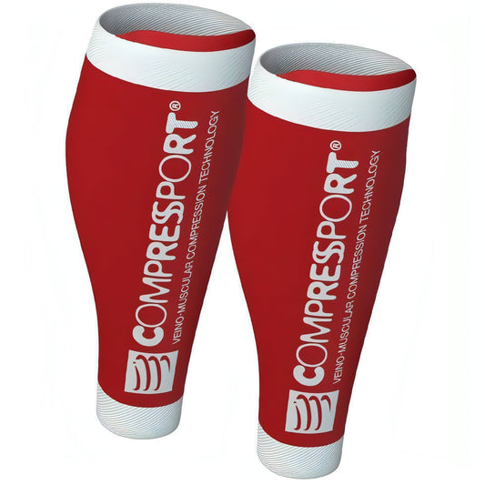 Compressport R2 v2 (Race and Recovery) Compression Calf Guards - Red 7640170342215 - Start Fitness