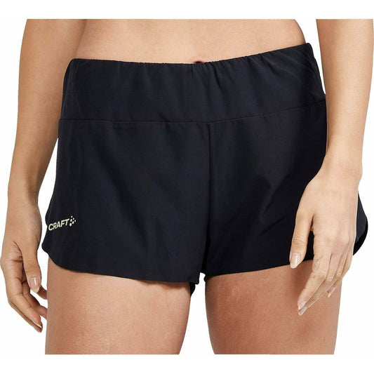Craft PRO Hypervent Split Womens Running Shorts - Black - Start Fitness