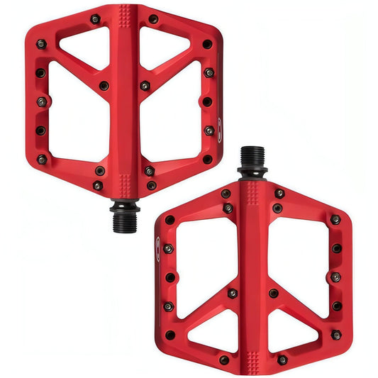 Crank Brothers Stamp 1 Large Flat Pedals - Red 641300162687 - Start Fitness