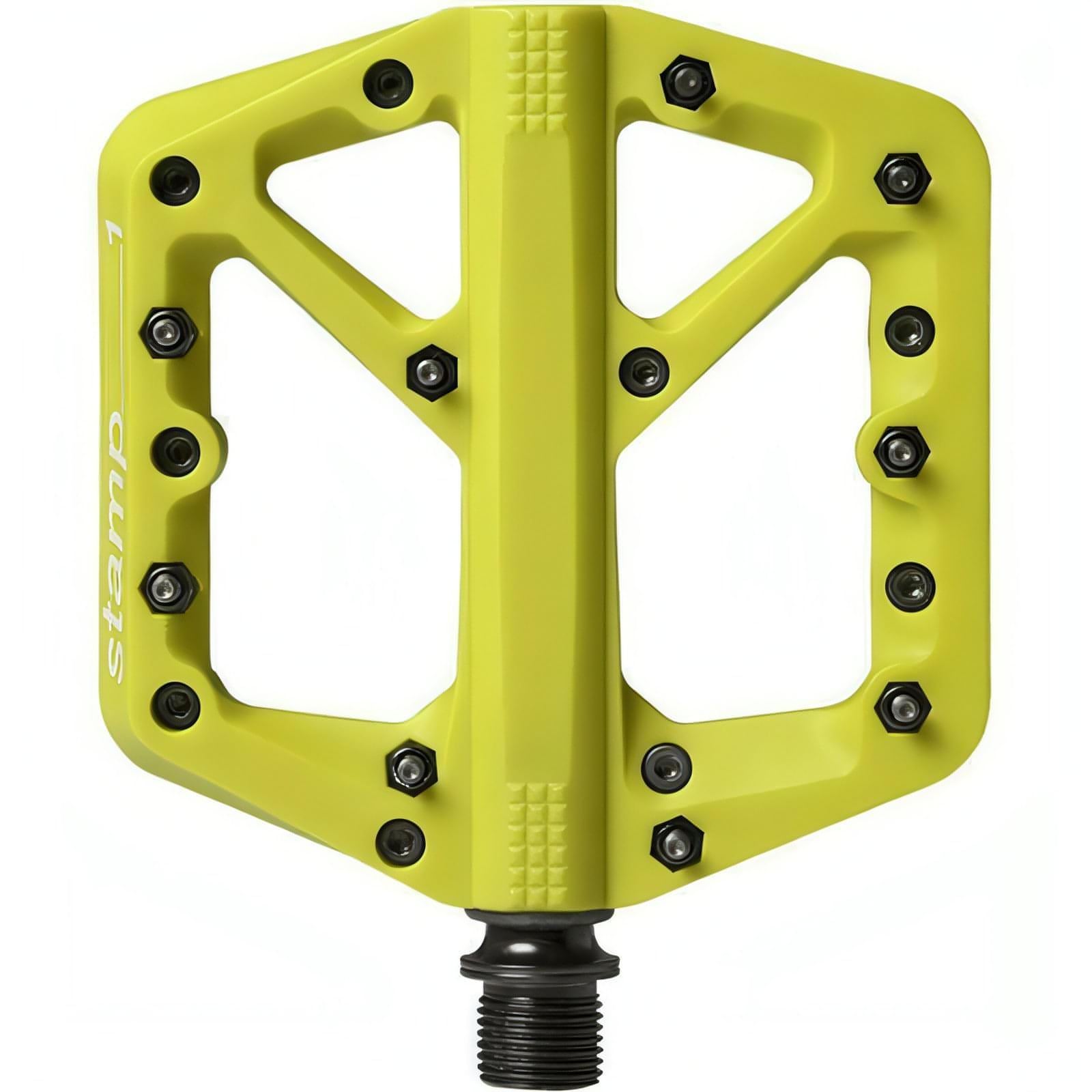 Crank Brothers Stamp 1 Large Flat Pedals - Yellow 641300163899 - Start Fitness