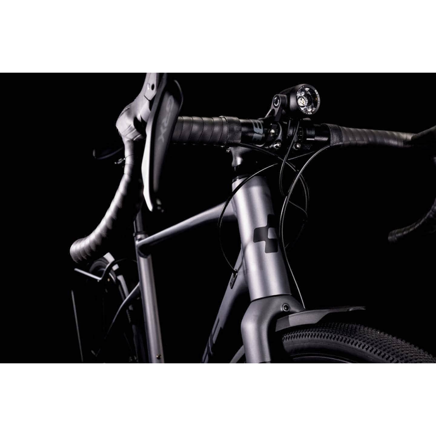 Cube Nuroad Race FE Gravel Bike 2022 - Grey & Black - Start Fitness