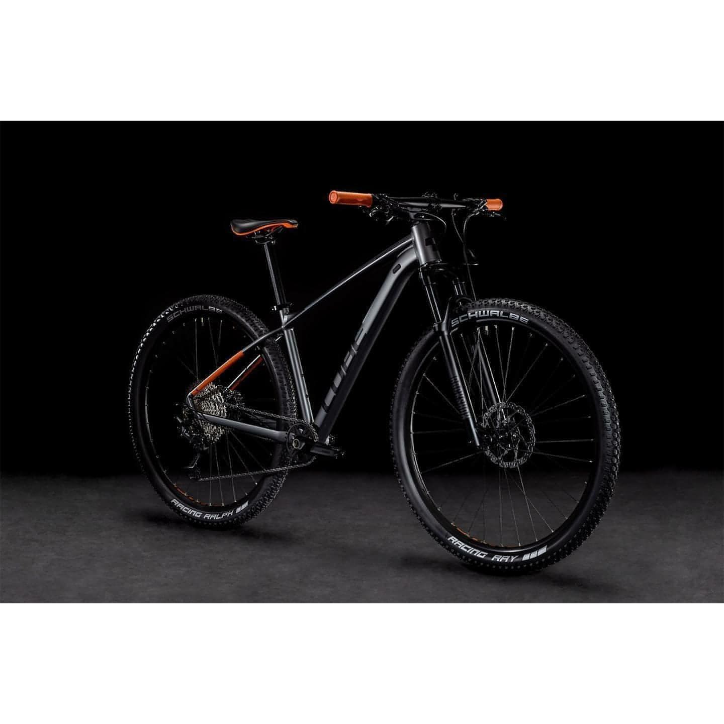 Cube Reaction Pro Mountain Bike 2022 - Grey & Orange - Start Fitness