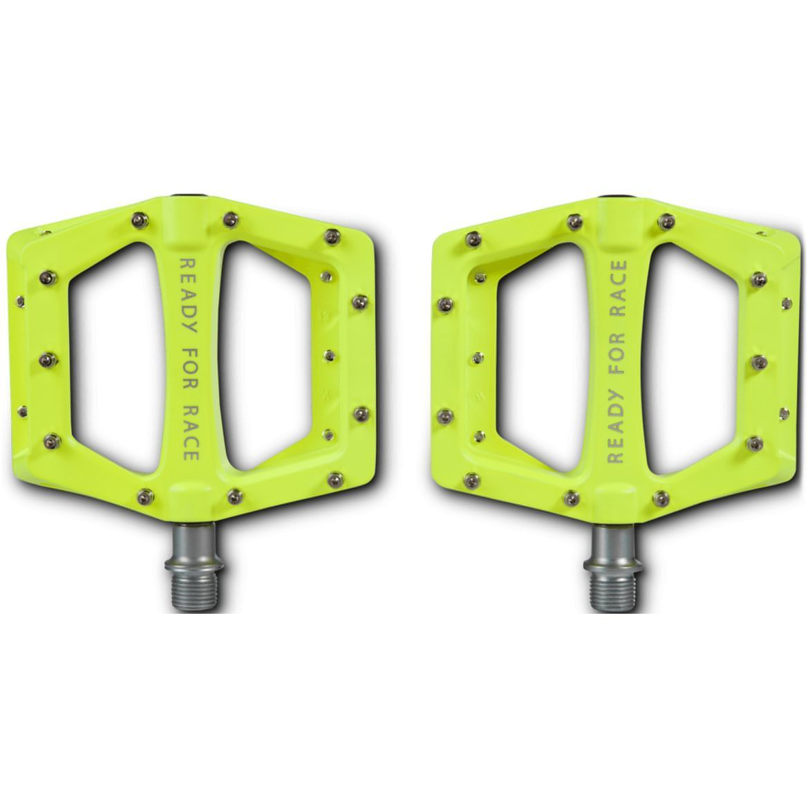 Cube RFR Flat CMPT Pedals - Neon Yellow 4250589430132 - Start Fitness
