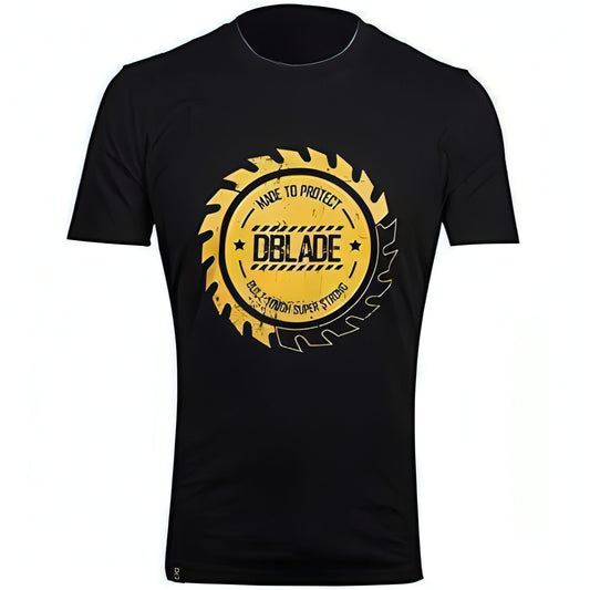 DBlade Corporate Buzz Short Sleeve Mens Work Wear Top - Black - Start Fitness