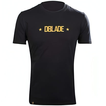 DBlade Corporate Print Short Sleeve Mens Work Wear Top - Black - Start Fitness