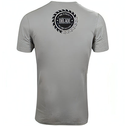 DBlade Corporate Print Short Sleeve Mens Work Wear Top - Grey - Start Fitness