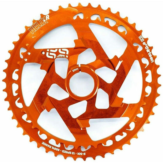 E-Thirteen Helix 12 Speed Cassette Cluster 42-50T - Orange 4710751508705 - Start Fitness
