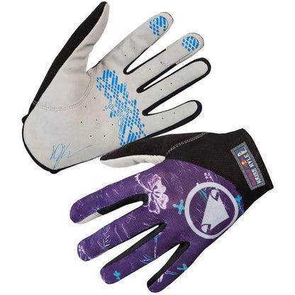 Endura Hummvee Lite Icon LTD Full Finger Cycling Gloves - Purple - Start Fitness
