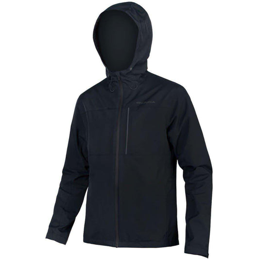 Endura Hummvee Waterproof Hooded Mens Cycling Jacket - Black - Start Fitness