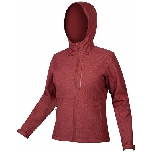 Endura Hummvee Waterproof Hooded Womens Cycling Jacket - Red 5055939988931 - Start Fitness