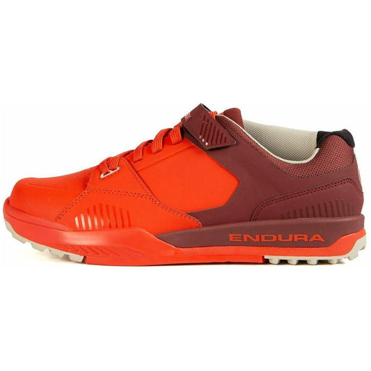 Endura MT500 Burner Clipless Mens MTB Cycling Shoes - Red - Start Fitness