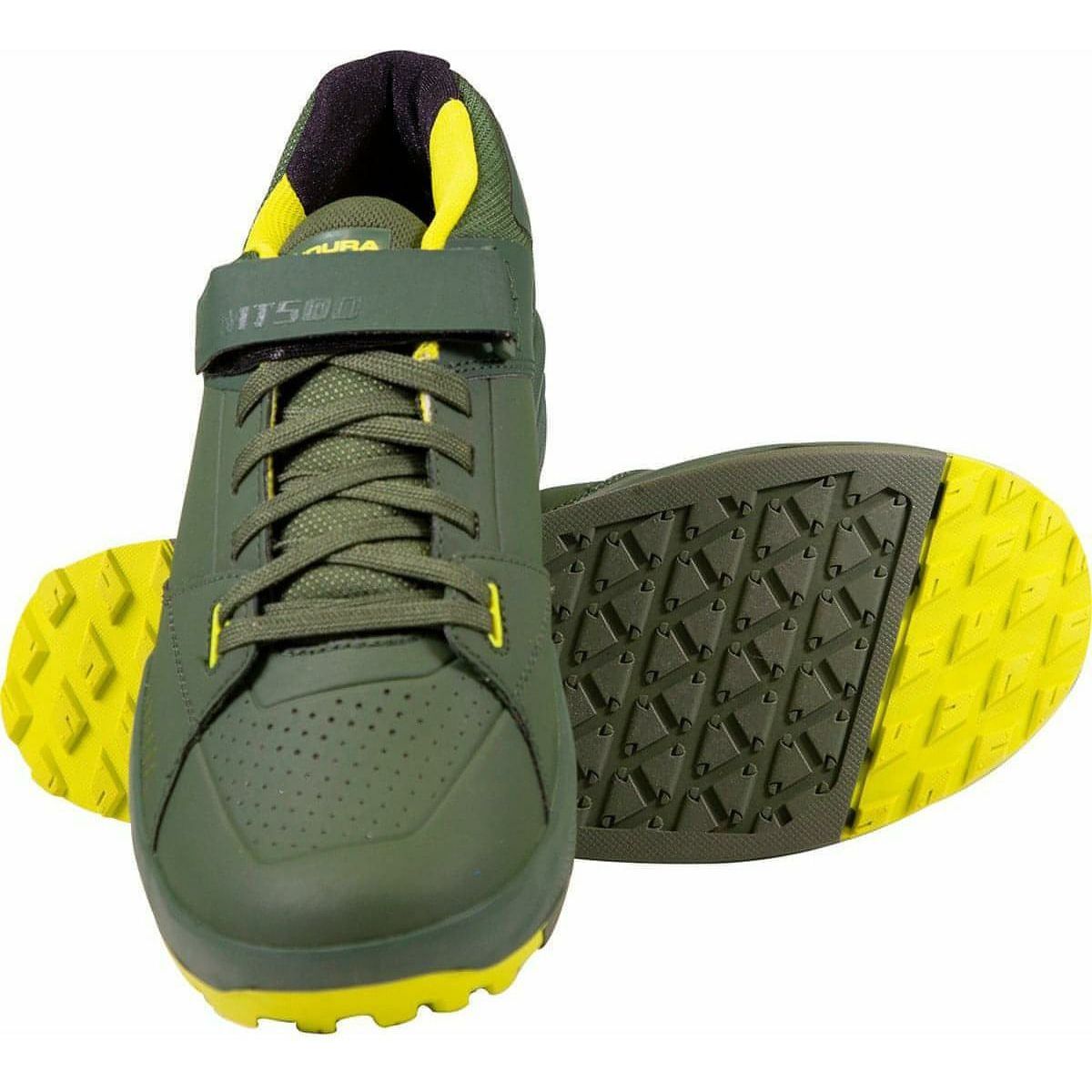 Endura MT500 Burner Flat Mens MTB Cycling Shoes - Green - Start Fitness