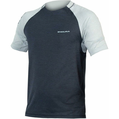 Endura SingleTrack Short Sleeve Mens Cycling Jersey - Blue - Start Fitness