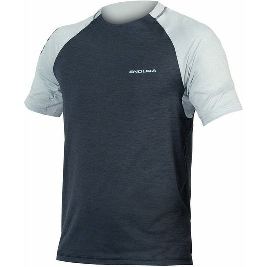 Endura SingleTrack Short Sleeve Mens Cycling Jersey - Blue - Start Fitness