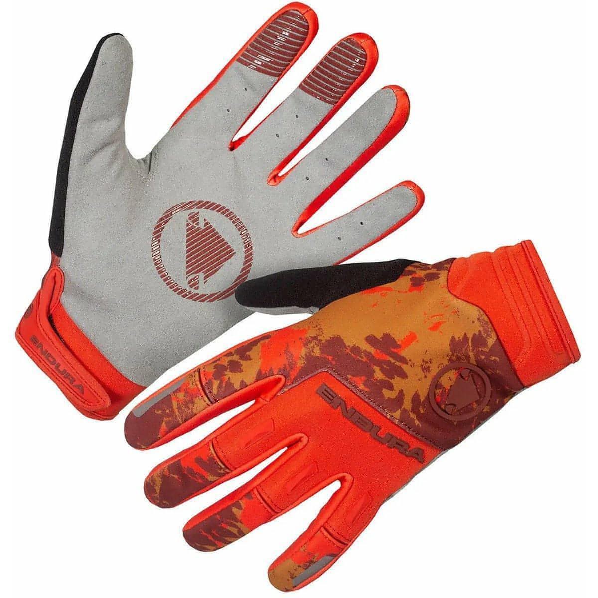 Endura SingleTrack Windproof Full Finger Cycling Gloves - Orange 5056286908504 - Start Fitness