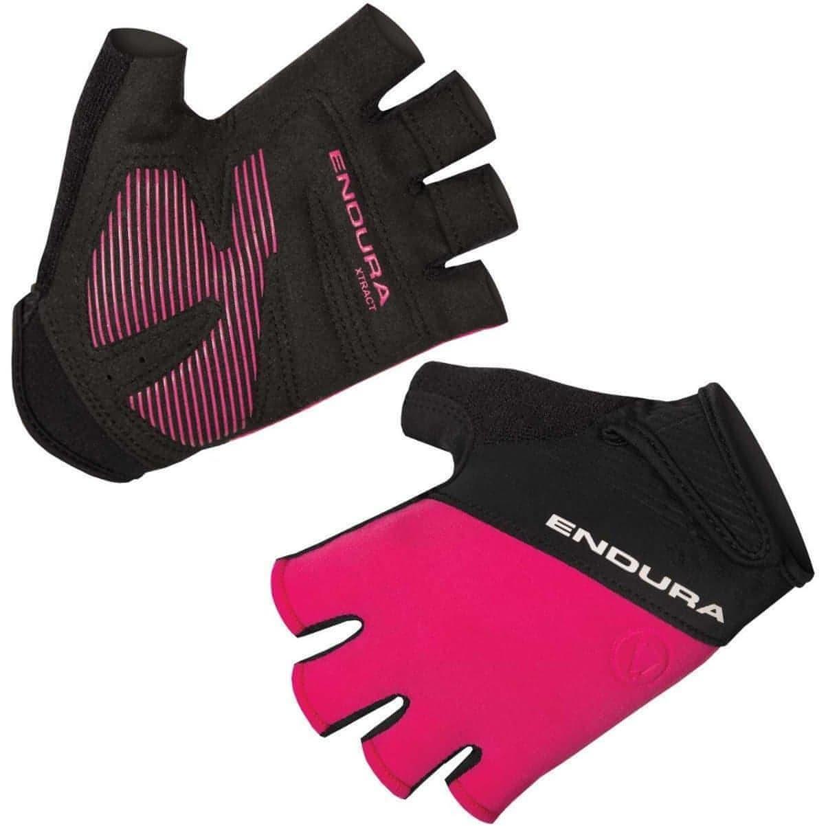 Endura Xtract II Fingerless Womens Cycling Gloves - Pink - Start Fitness