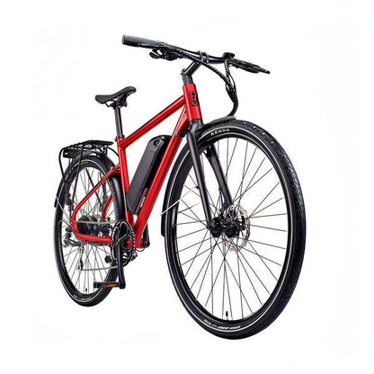 Ezego Commute EX Mens Electric Hybrid Bike 2021 - Matt Metallic Red - Start Fitness