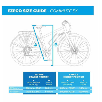 Ezego Commute EX Womens Electric Hybrid Bike 2021 - Matt Metallic Purple - Start Fitness