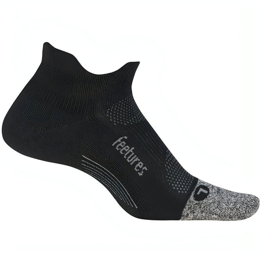 Feetures Elite Light Cushioning No Show Tab Running Socks - Black 840557121786 - Start Fitness
