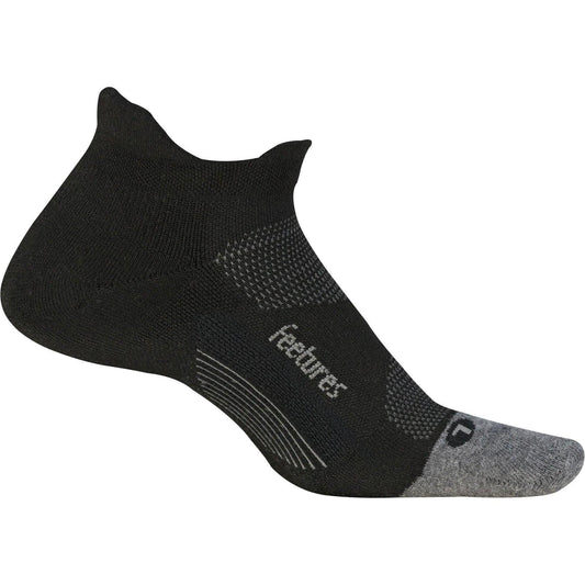 Feetures Elite Max Cushioning No Show Tab Running Socks - Black 840557121908 - Start Fitness