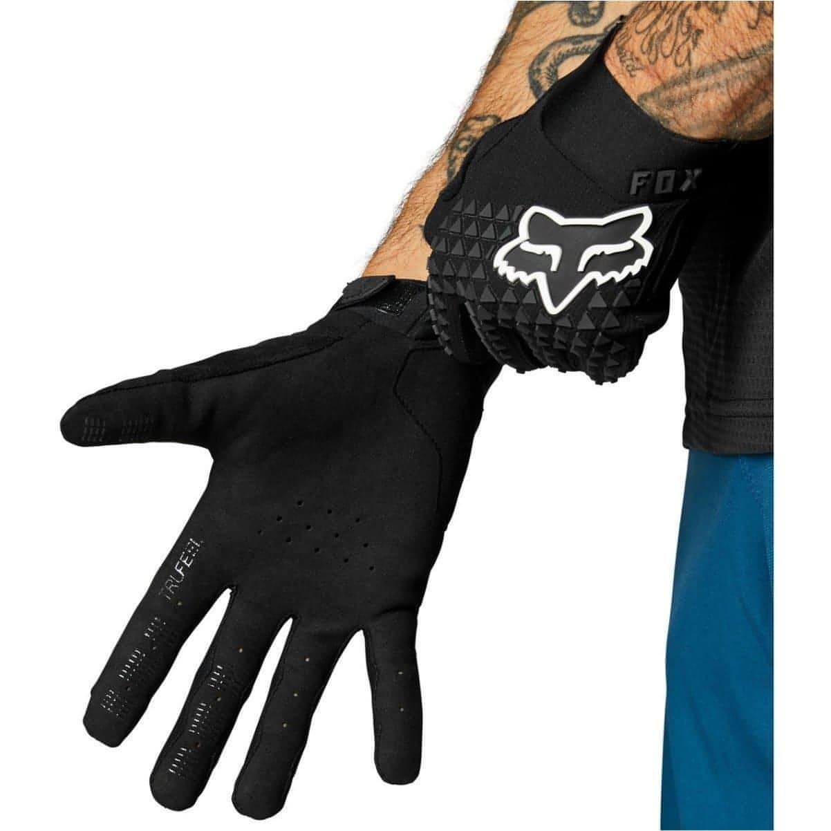 Fox Defend Full Finger Cycling Gloves - Black - Start Fitness