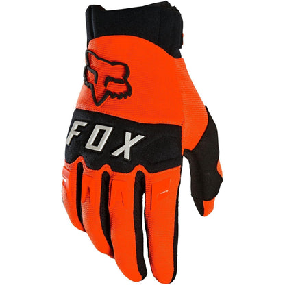 Fox Dirtpaw Full Finger MTB Mens Cycling Gloves - Orange - Start Fitness