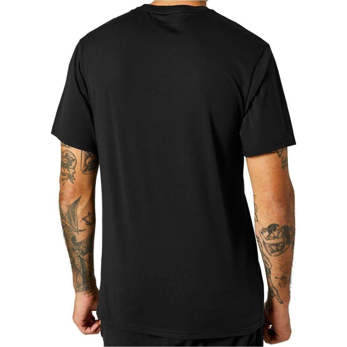 Fox Emblem Tech Mens Short Sleeve Top - Black - Start Fitness