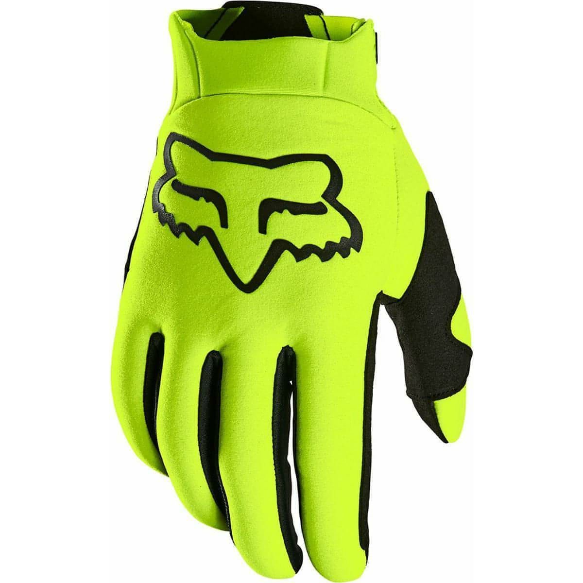 Fox Legion Thermo Full Finger Cycling Gloves - Yellow - Start Fitness