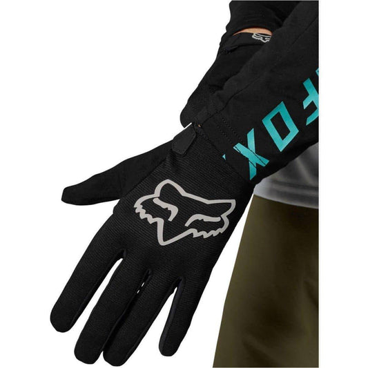 Fox Ranger Full Finger Womens Cycling Gloves - Black - Start Fitness
