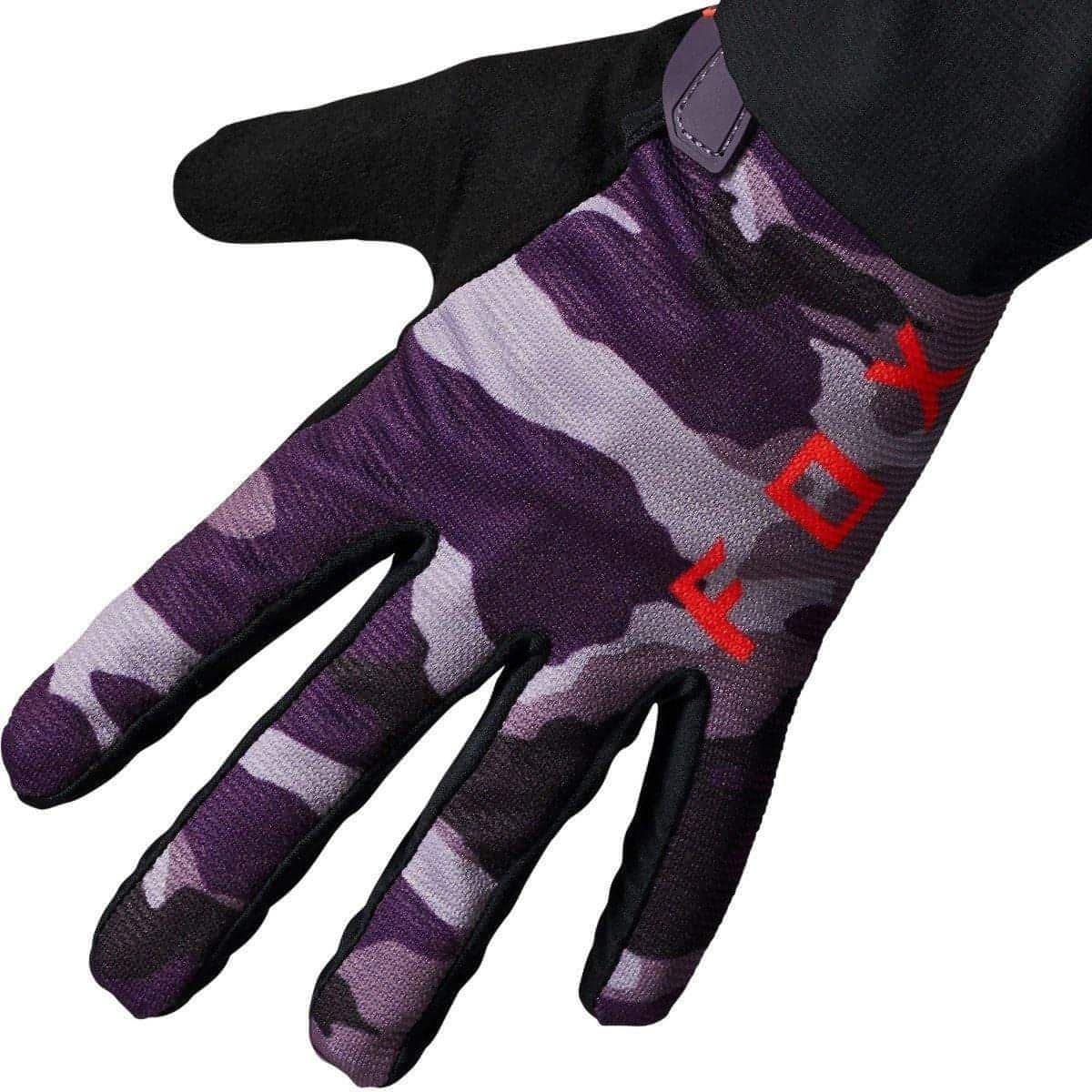 Fox Ranger Full Finger Womens Cycling Gloves - Purple - Start Fitness