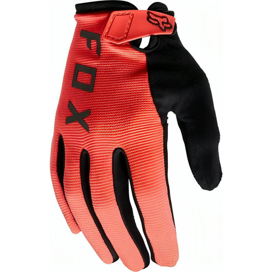 Fox Ranger Gel Womens Full Finger Cycling Gloves - Pink - Start Fitness