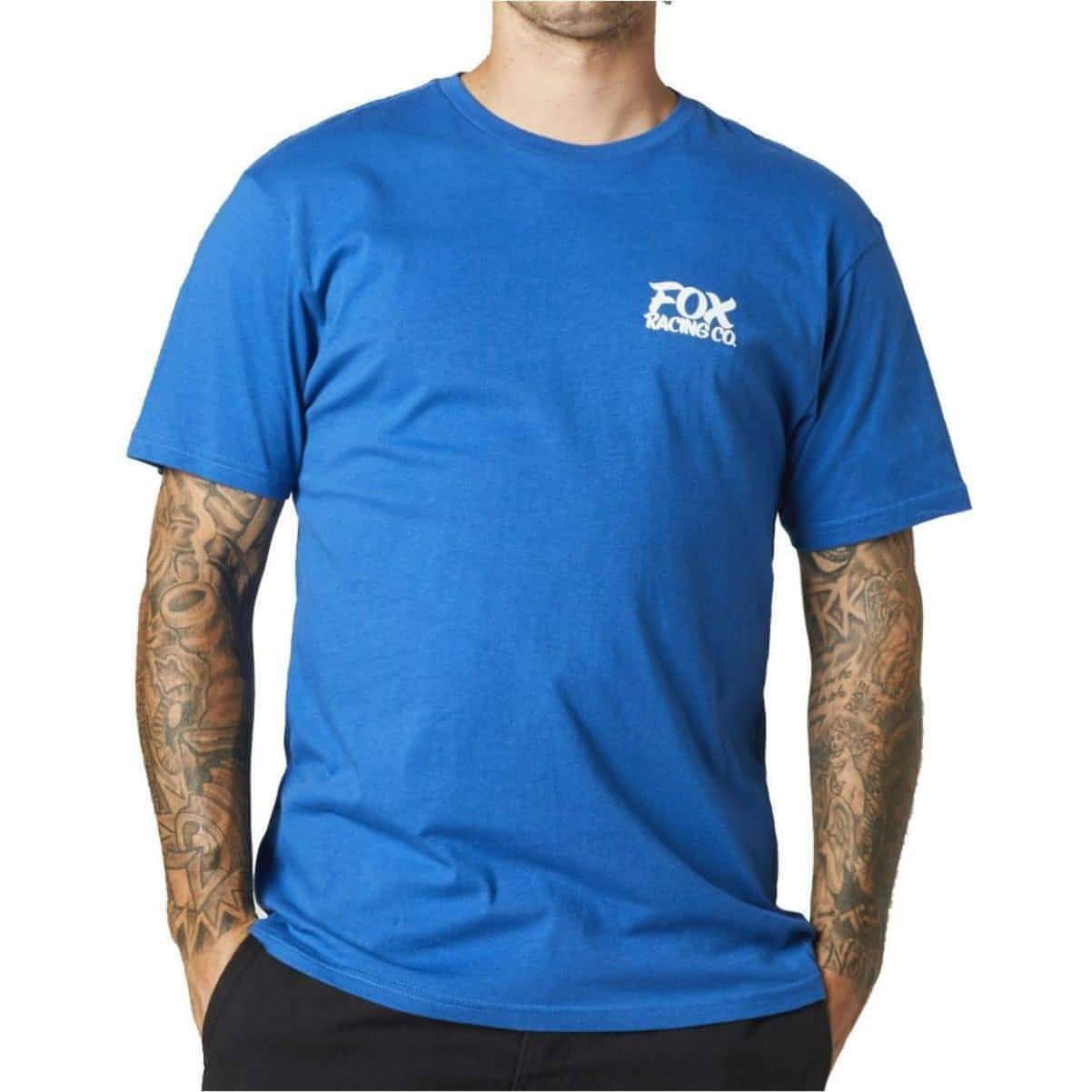 Fox Traditional Premium Mens Short Sleeve Top - Blue - Start Fitness